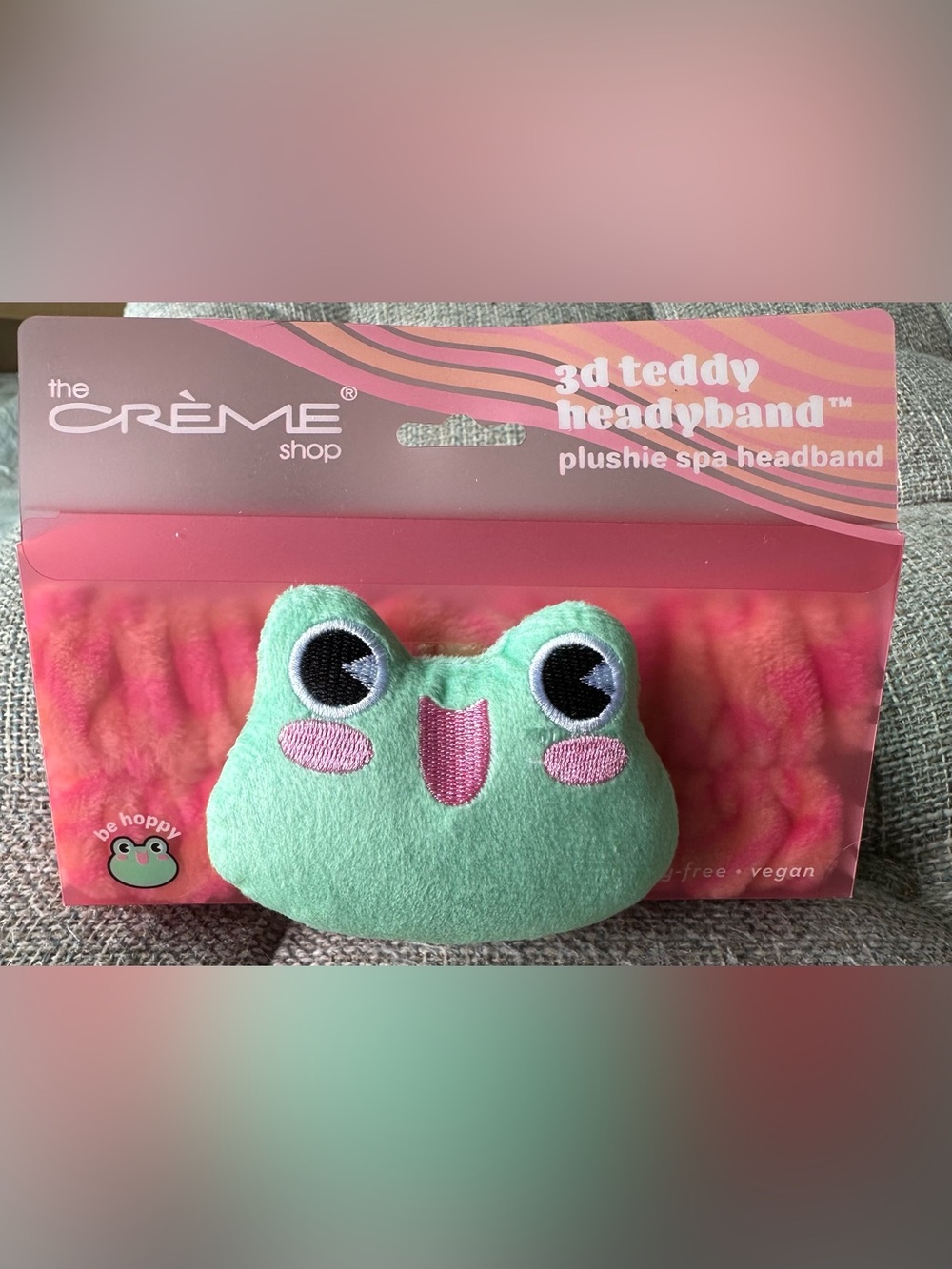 The Crème Shop 3D Teddy Plushie Spa Headband “Be Hoppy” NIB